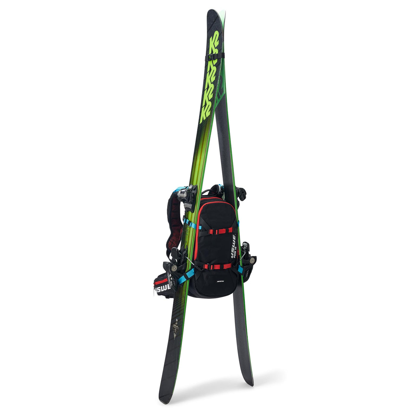 USWE Pow 16L Alpine Skiing Protector Pack - Carbon Black | 8Lines Shop - Fast Shipping