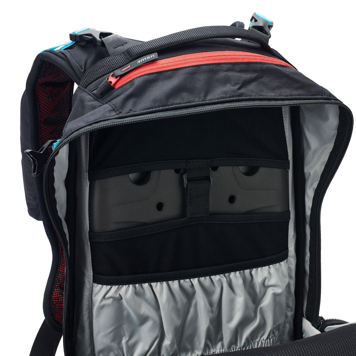 USWE Pow 25L Alpine Skiing Protector Pack - Carbon Black | 8Lines Shop - Fast Shipping