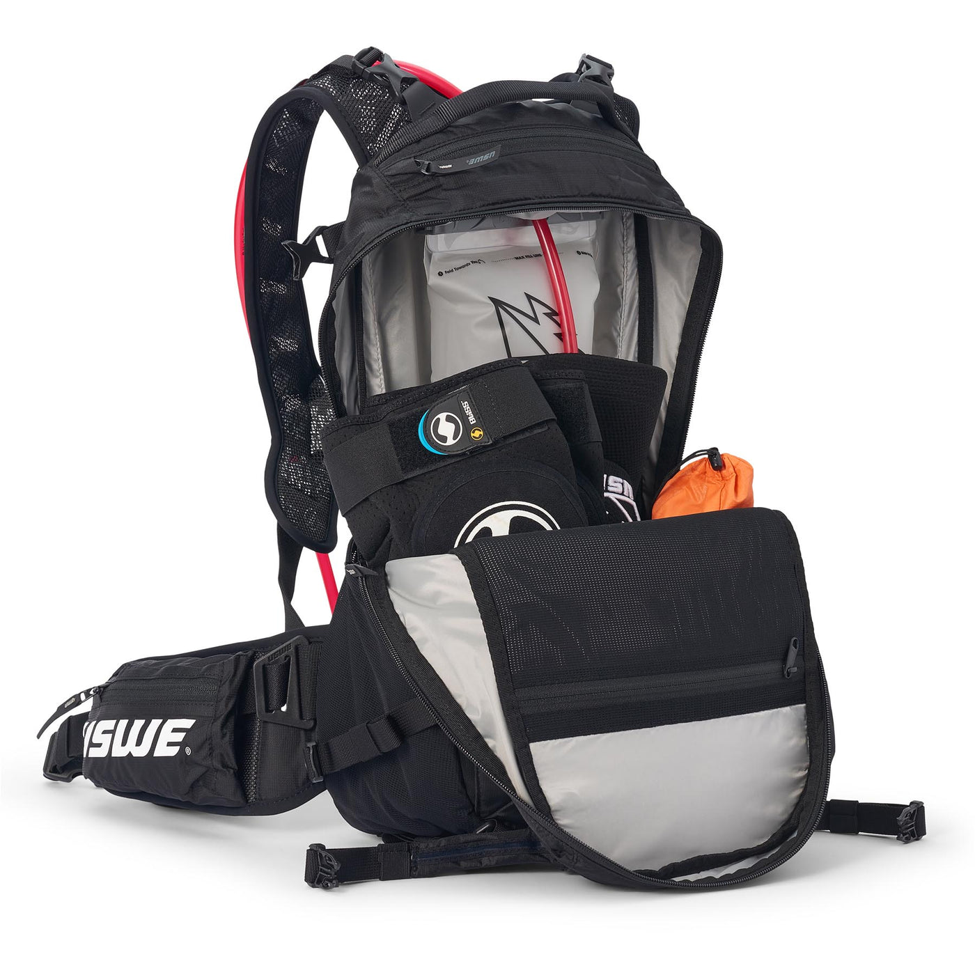 USWE Shred 16L Hydration Compatible MTB Daypack - Black | 8Lines Shop