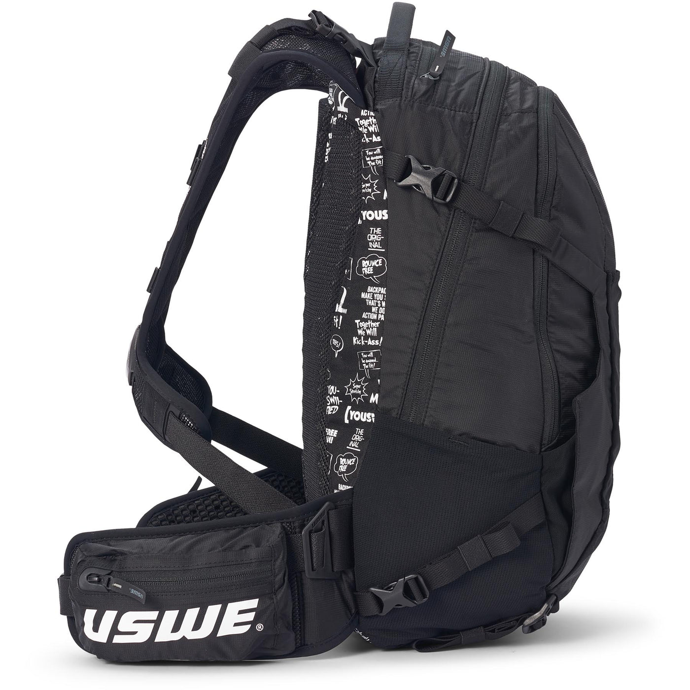 USWE Shred 16L Hydration Compatible MTB Daypack - Black | 8Lines Shop