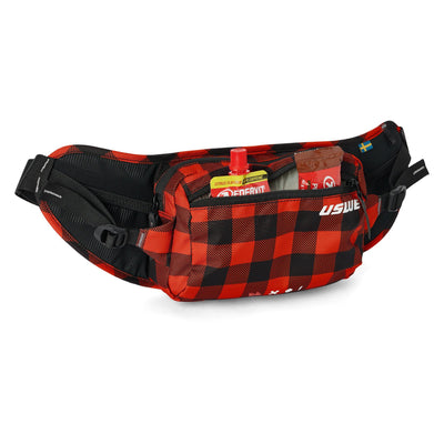 USWE Waist 2L Hydration Compatible Hip Pack - Flannel Red | 8Lines Shop - Fast Shipping World Wide