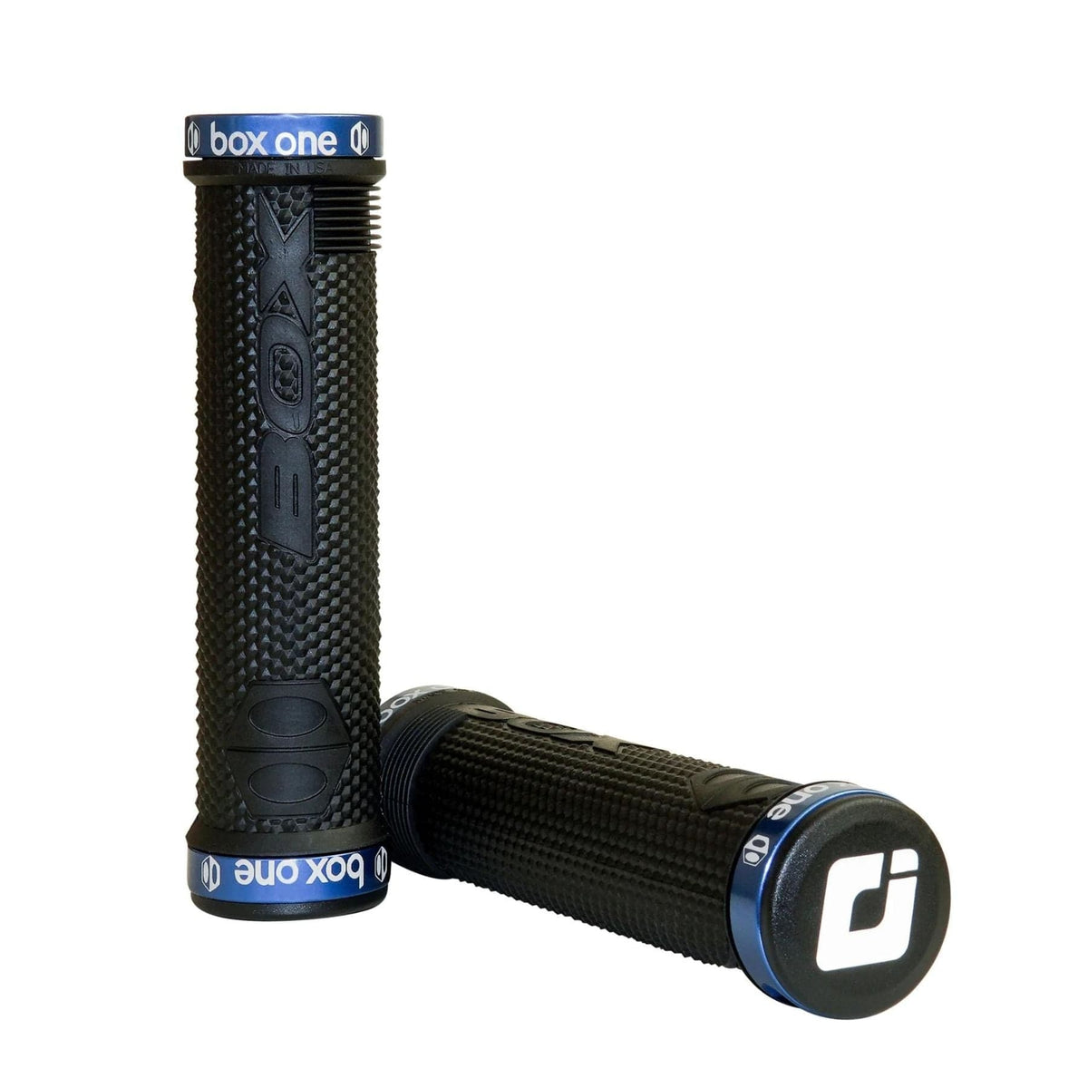 Box One NO Flange Lock On Grips 130mm - Black/Blue