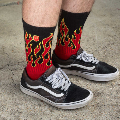 FIST Crew Socks - Flaming Hawt 8Lines Shop - Fast Shipping