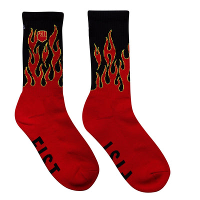 FIST Crew Socks - Flaming Hawt 8Lines Shop - Fast Shipping