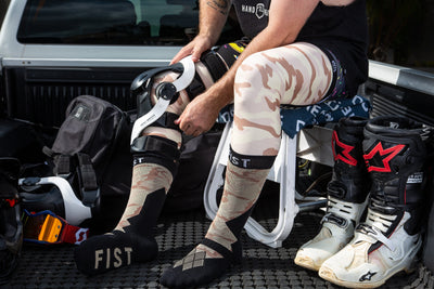 FIST Moto Socks - Sandstorm Camo 8Lines Shop - Fast Shipping