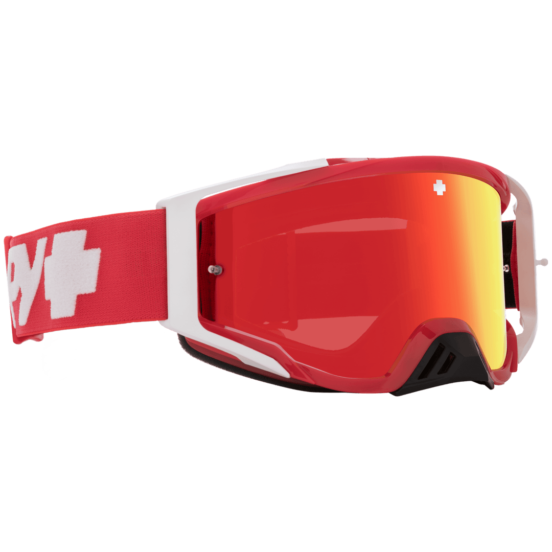 spy plus goggles SPY Foundation Plus MX Goggles - Checkers Red + Bonus Lens