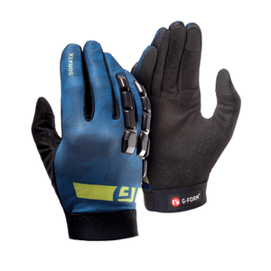 G-Form Youth Mountain Bike Gloves Sorata 2 - Storm Blue 8Lines Shop - Fast Shipping