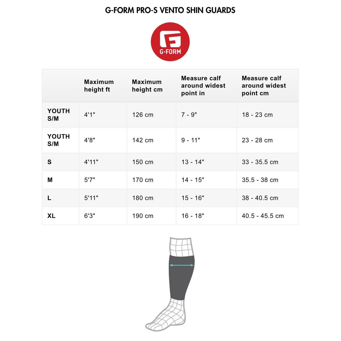 G-Form Youth Pro-S Vento Shin Guards - Sapphire Pearl 8Lines Shop - Fast Shipping