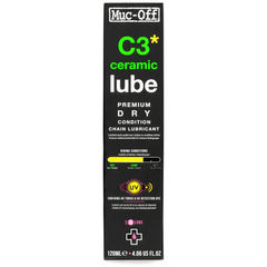 Muc-Off Chain Lube C3 Ceramic Dry - 120ml | 8Lines Shop - Fast Shipping World Wide
