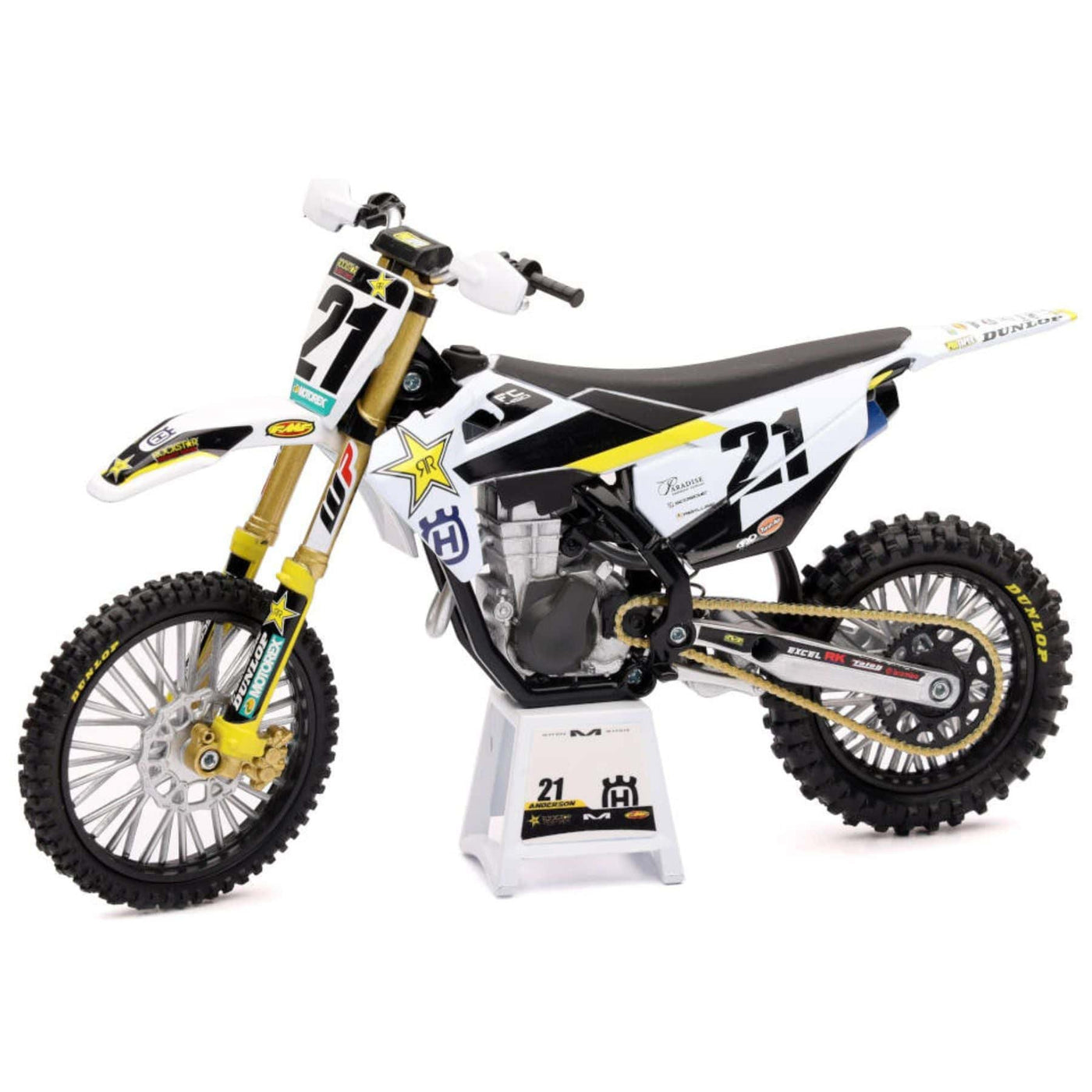 New Ray Rockstar HUSQVARNA Team Kids Toy - Jason Anderson #21 8Lines Shop - Fast Shipping