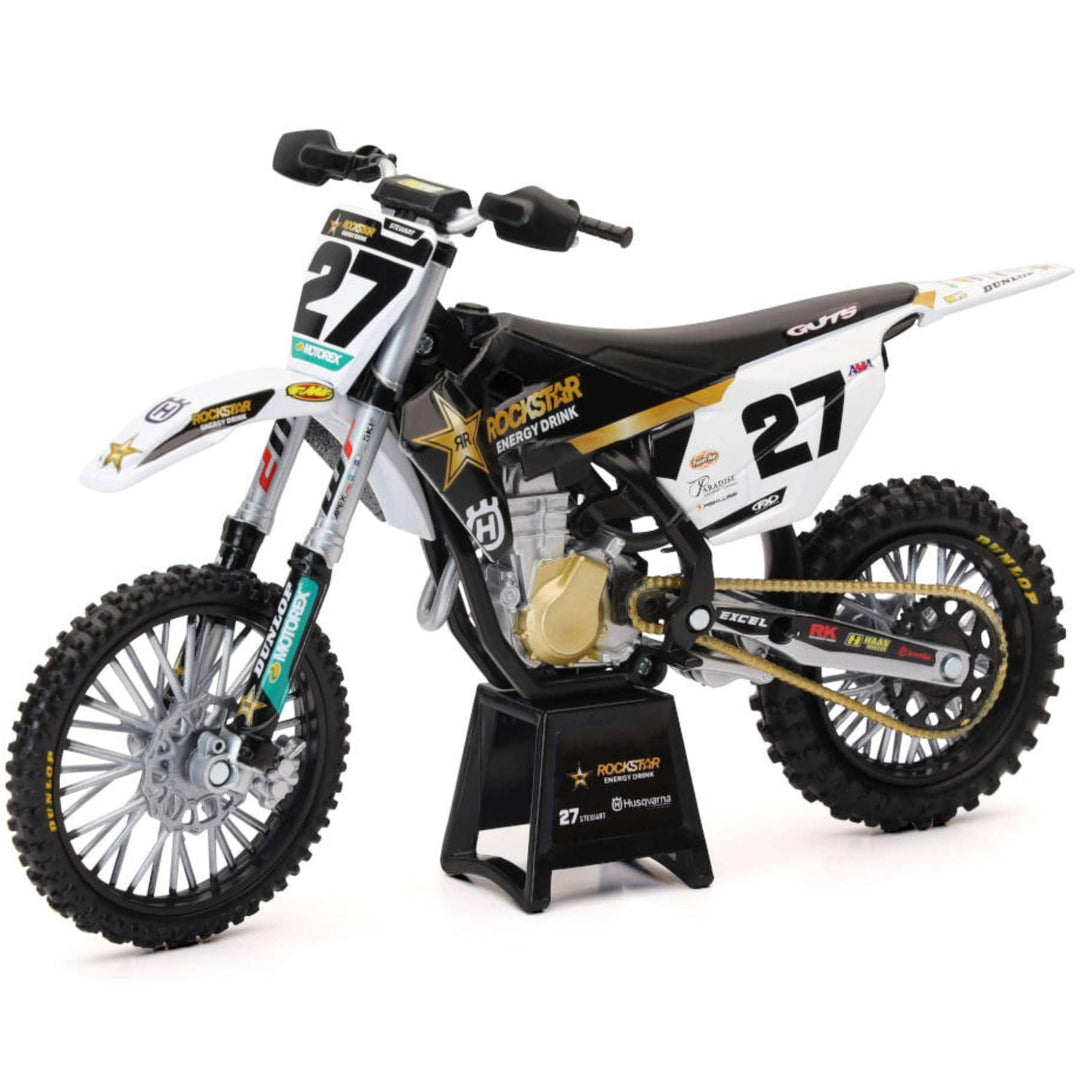 New Ray Rockstar HUSQVARNA Team Bike Kids Toy Malcolm Stewart #27
