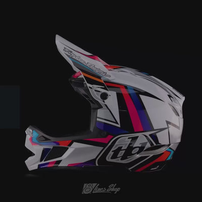 TLD D4 Composite MIPS Helmet Frames - White/Silver | 8Lines Shop - Fast Shipping World Wide