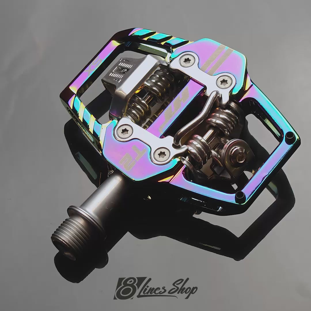 ht t2 sx pedals HT T2-SX Pedals for BMX Race - Oil Slick