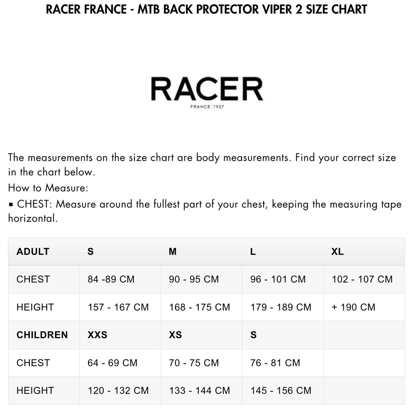 RACER France MTB Back Protector - Viper 2 8Lines Shop - Fast Shipping