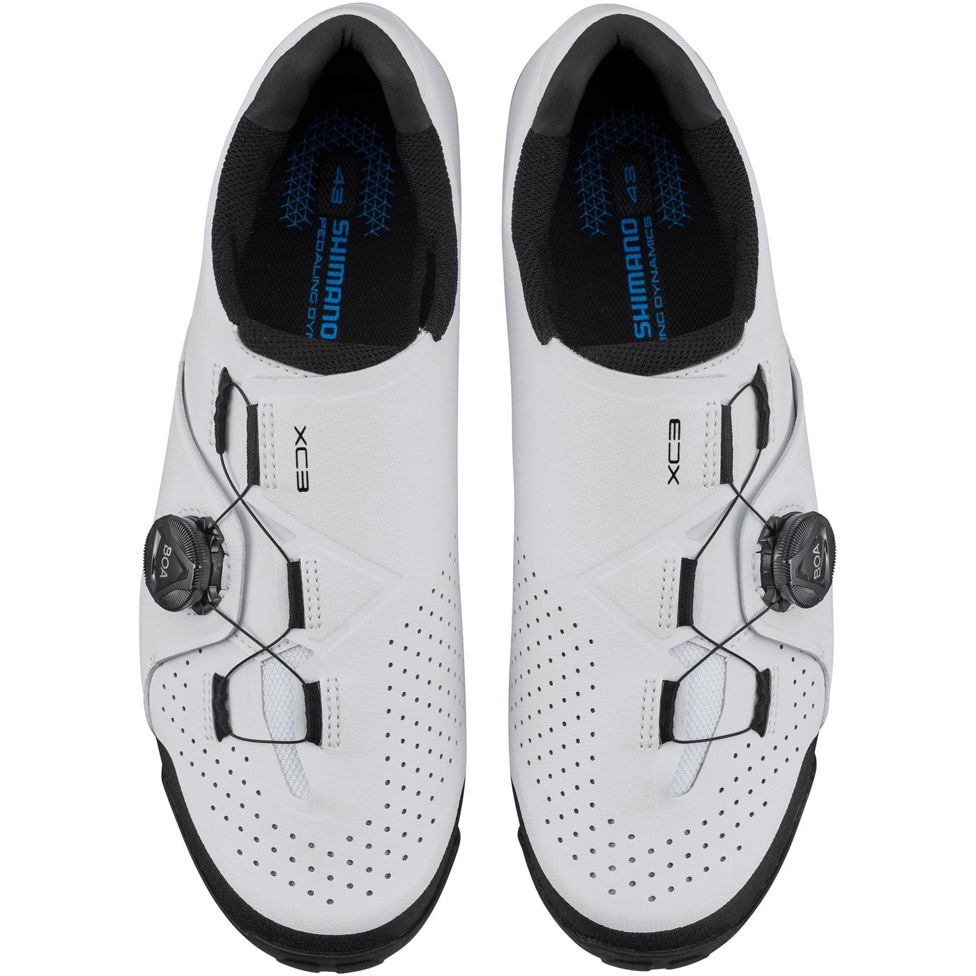 Shimano Mountain Bike Clipless Shoes SH-XC300 - White 8Lines Shop - Fast Shipping