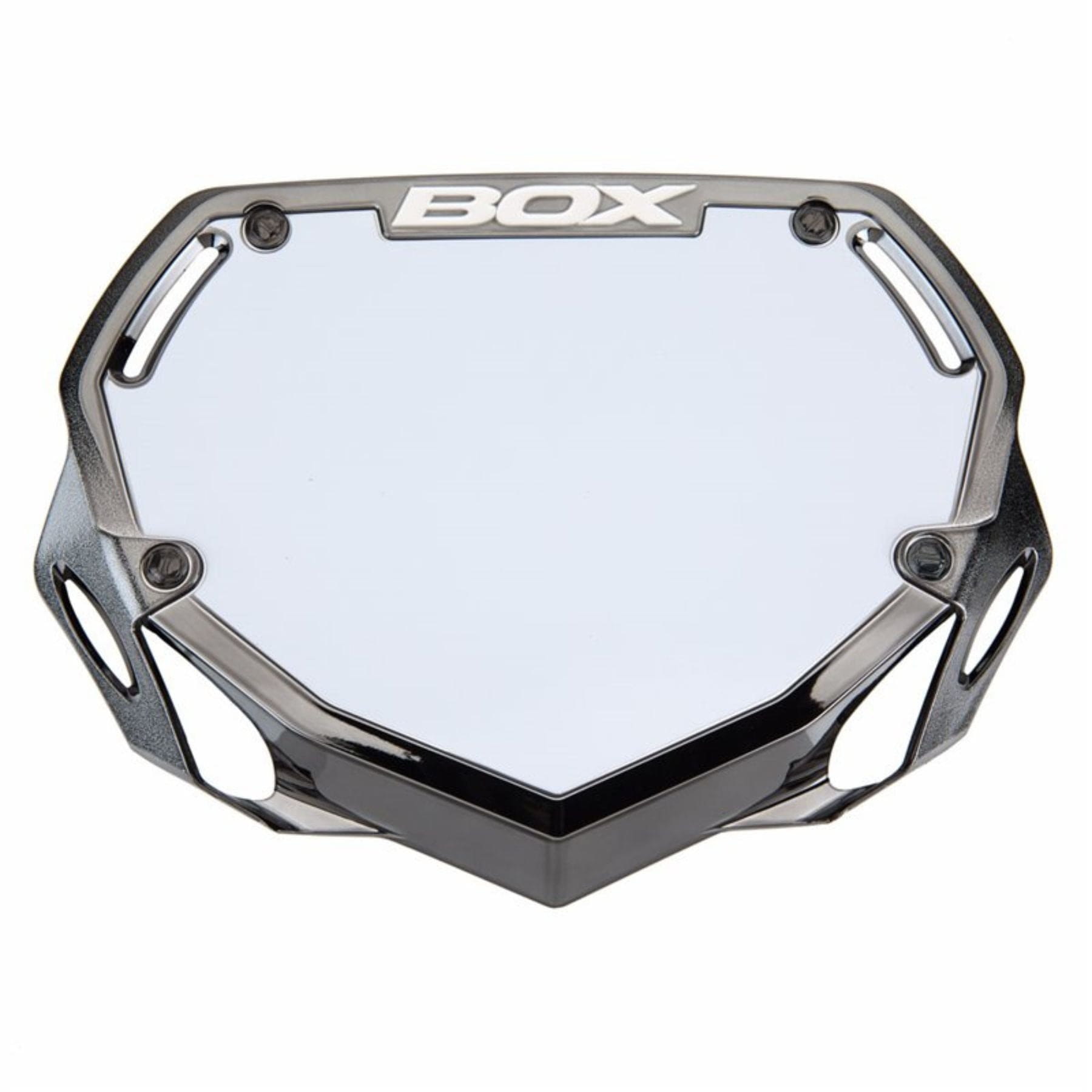 Bmx Racing Number Plate Box One BMX Racing Number Plate - Chrome Black | 8Lines Shop