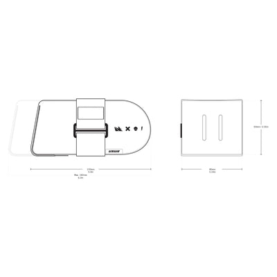 USWE Tool Saddle Bag bikepacking bag Size Guide Chart - 8Lines Shop - Fast Shipping World Wide