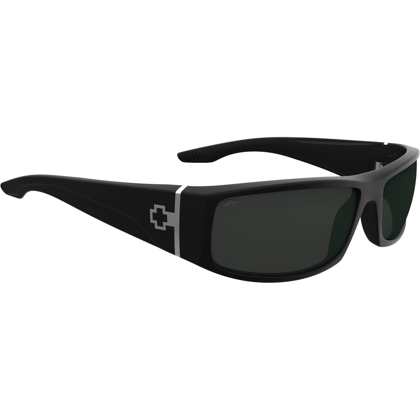 SPY COOPER XL Sunglasses, Happy Lens - Gray/Green Matte Black 8Lines Shop - Fast Shipping