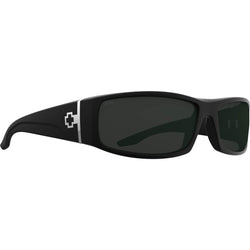 SPY COOPER XL Sunglasses, Happy Lens - Gray/Green Matte Black 8Lines Shop - Fast Shipping