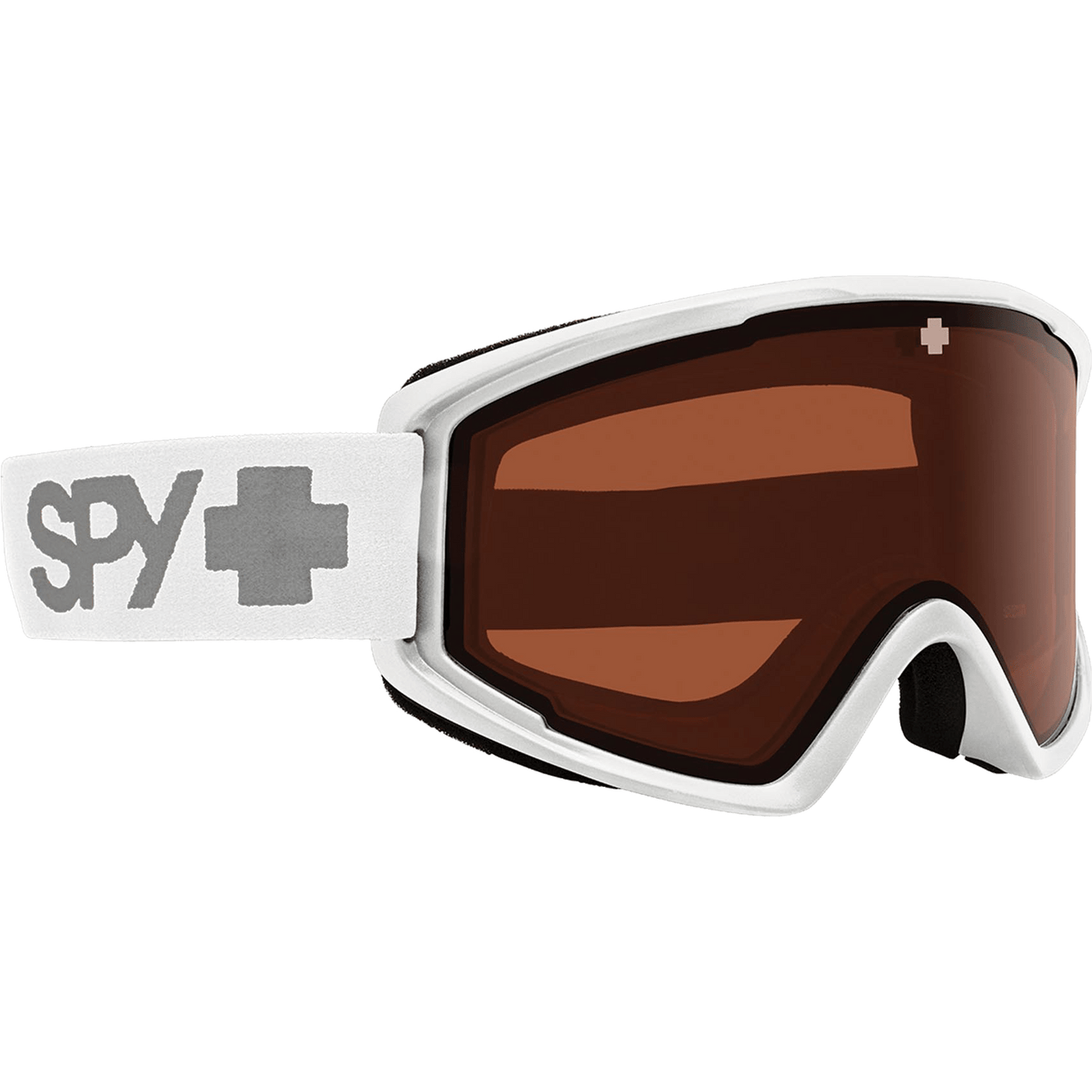 SPY Crusher Elite Eco White Snow Goggles - HD Persimmon Lens 8Lines Shop - Fast Shipping