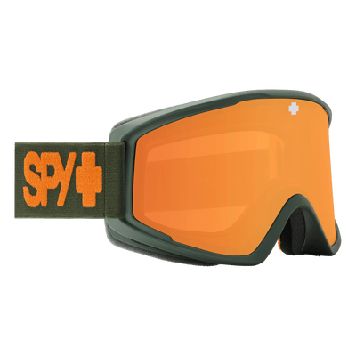SPY Crusher Elite Green Snow Goggles - HD Persimmon Lens 8Lines Shop - Fast Shipping