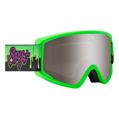 SPY Crusher Elite JR Kids Snow Goggles - Slime Silver 8Lines Shop - Fast Shipping