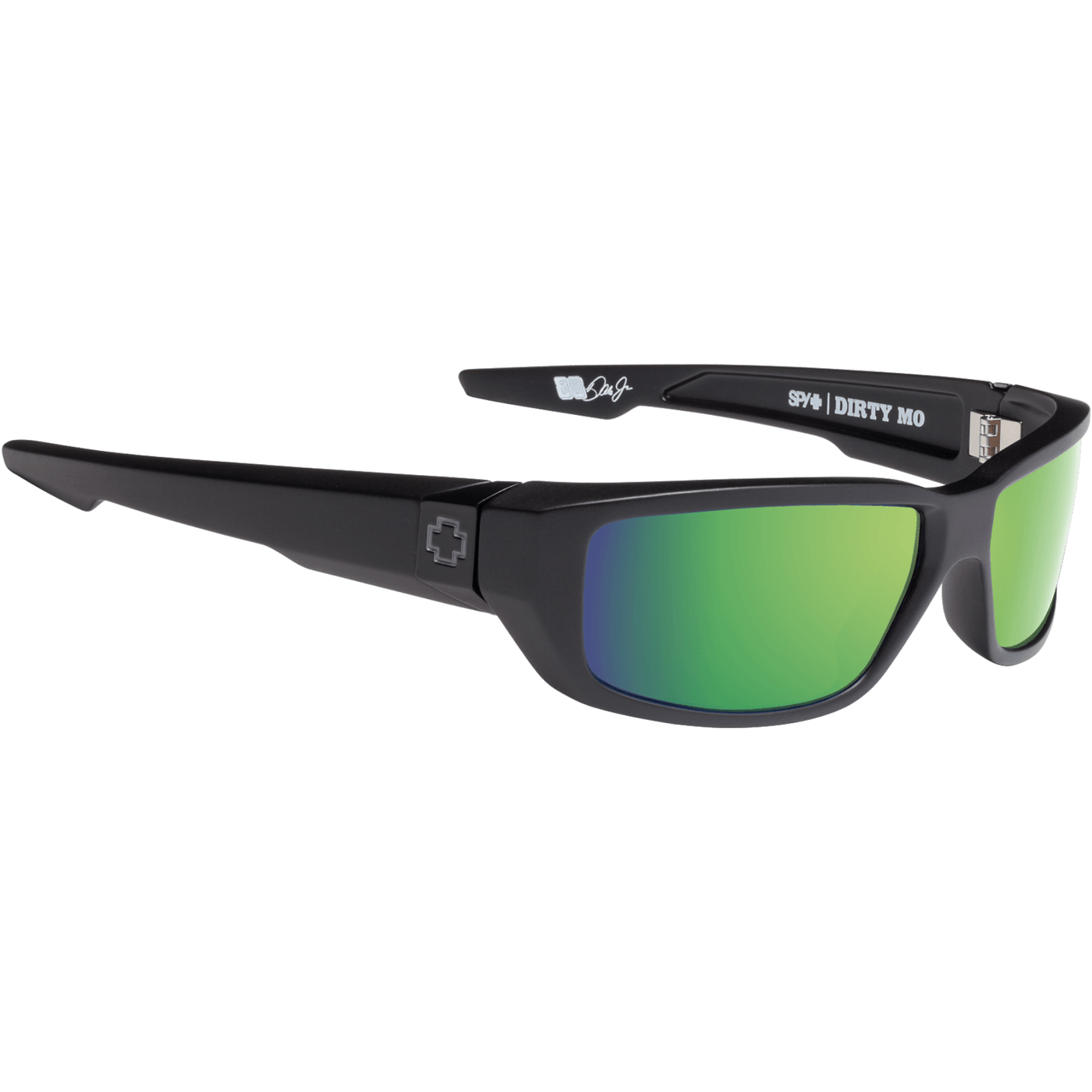 SPY DIRTY MO Polarized Sunglasses - Green/Soft Matte Black 8Lines Shop - Fast Shipping