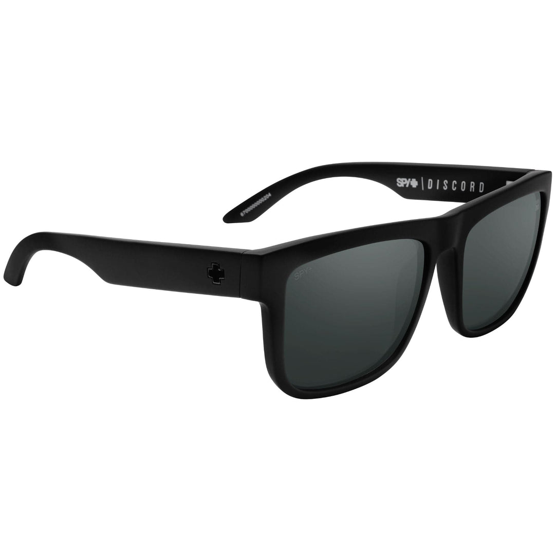 SPY DISCORD Polarized Sunglasses, Happy Boost Lens Black