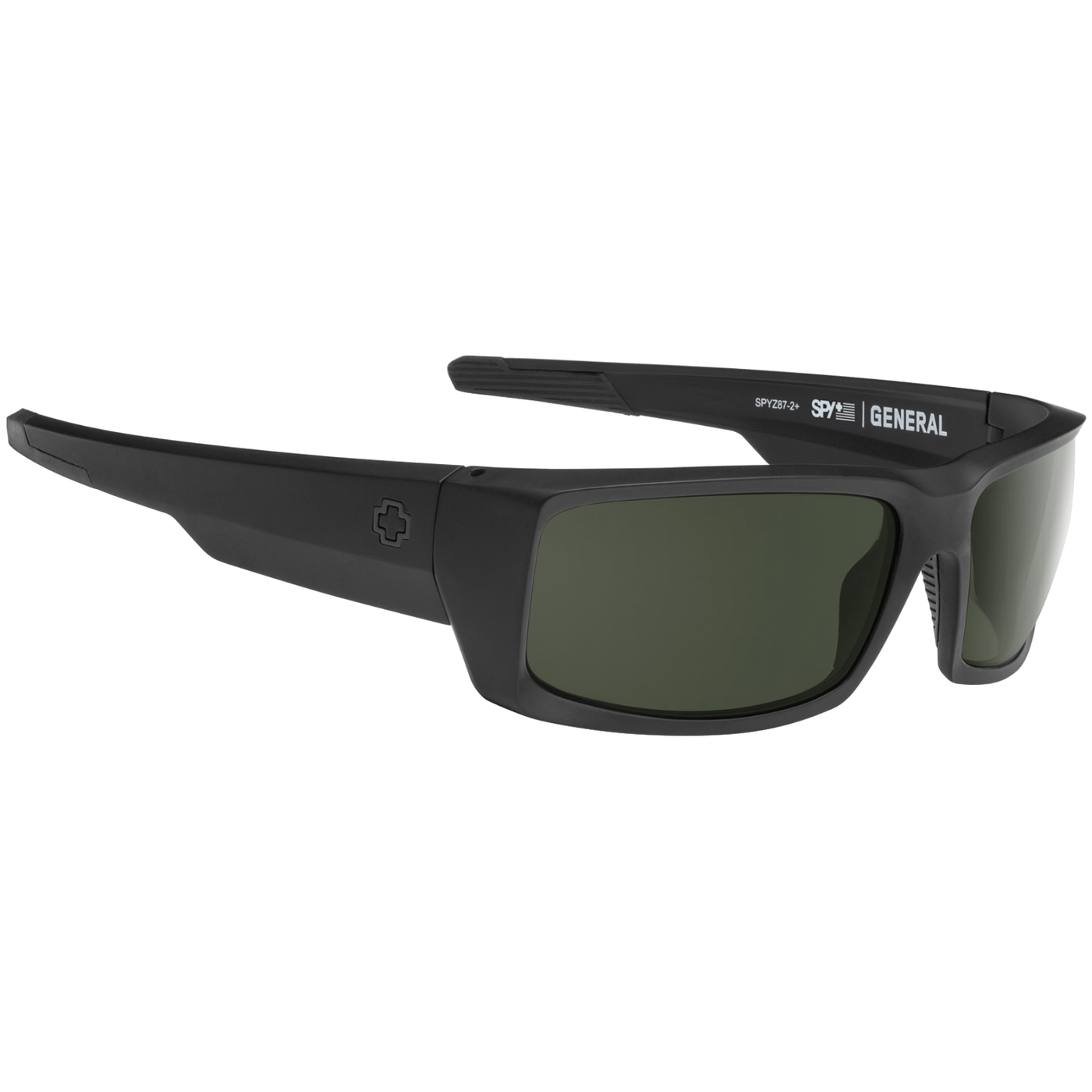 SPY GENERAL Polarized Sunglasses, ANSI Z87.1 - SOSI Matte Black 8Lines Shop - Fast Shipping