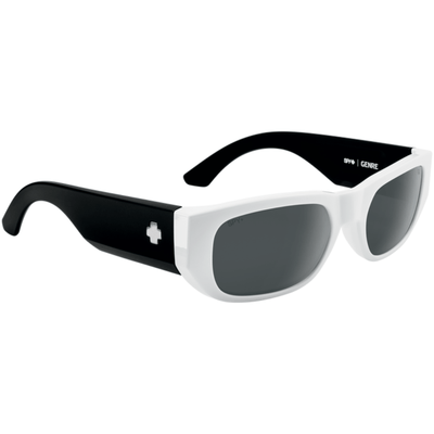 SPY GENRE Sunglasses, Happy Lens - White Matte Black 8Lines Shop - Fast Shipping