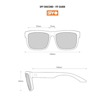 SPY Happy Lens DISCORD Polarized Sunglasses - Soft Matte Black 8Lines Shop - Fast Shipping