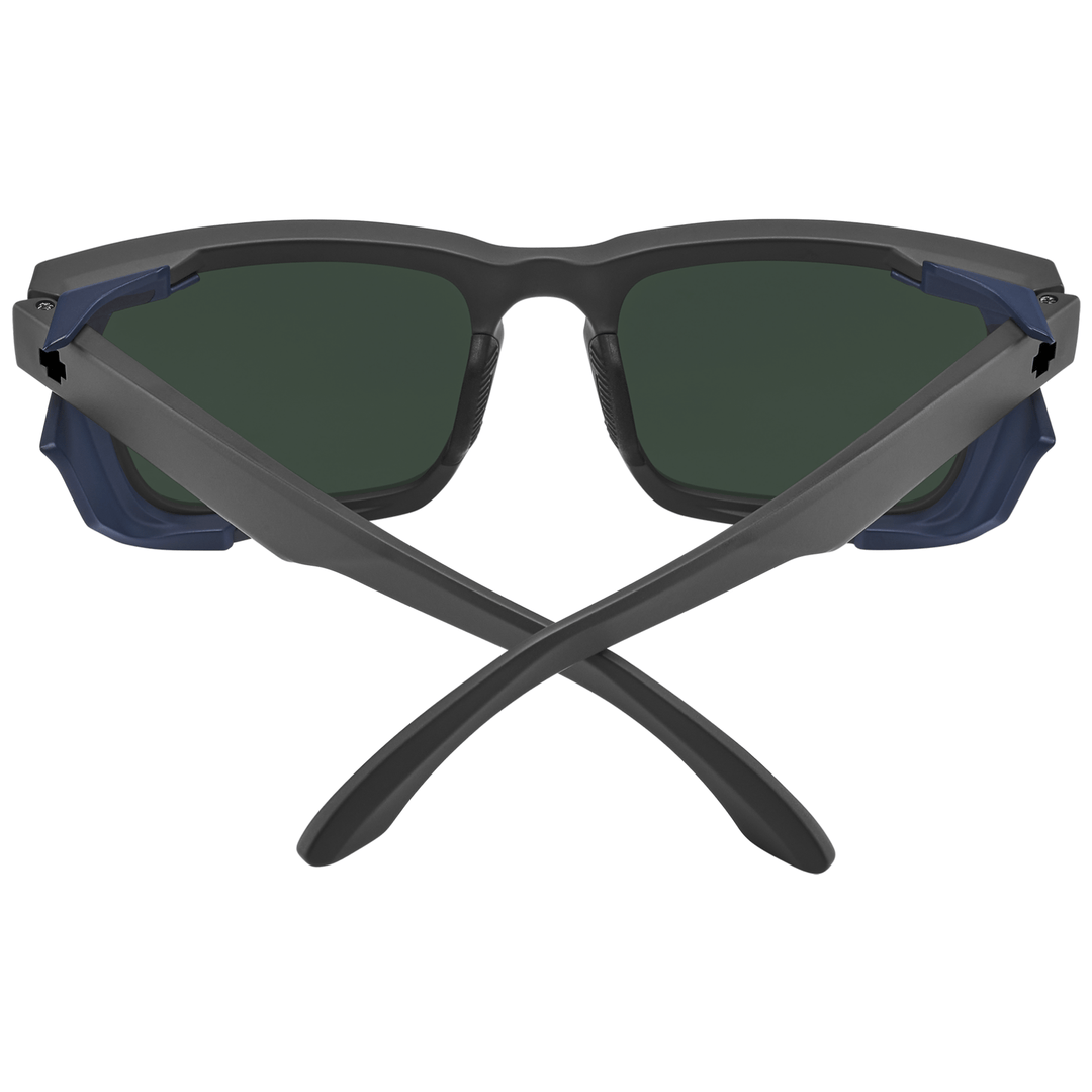 SPY HELM TECH Polarized Sunglasses, Happy Lens Dark Blue