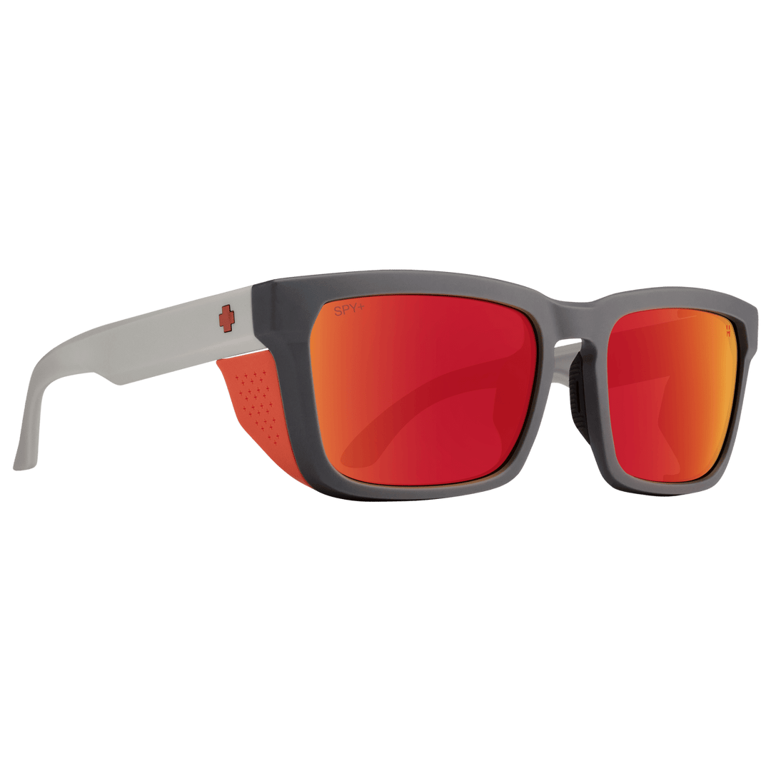 SPY OPTIC Helm Tech Sunglasses Dark Gray Tan Happy Gray Green