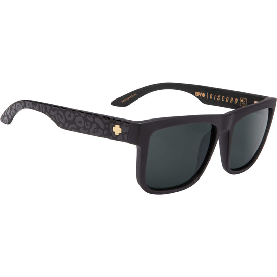 Spy Optic Discord Sunglasses - Matte Black Frame With Happy Grey Green Flash Lens, 100% UV Protection - View #7