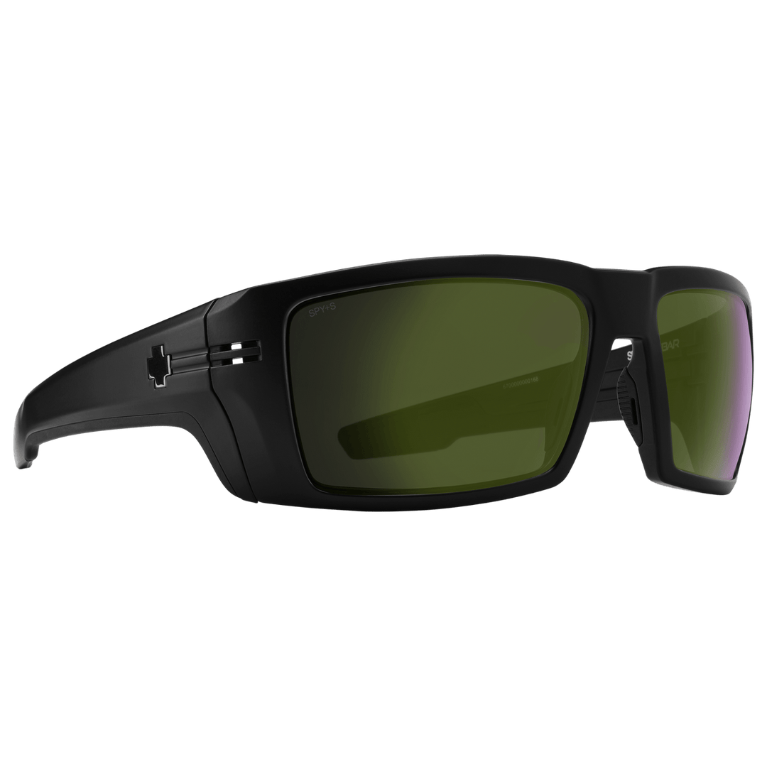 SPY REBAR ANSI Polarized Sunglasses Happy Lens Olive