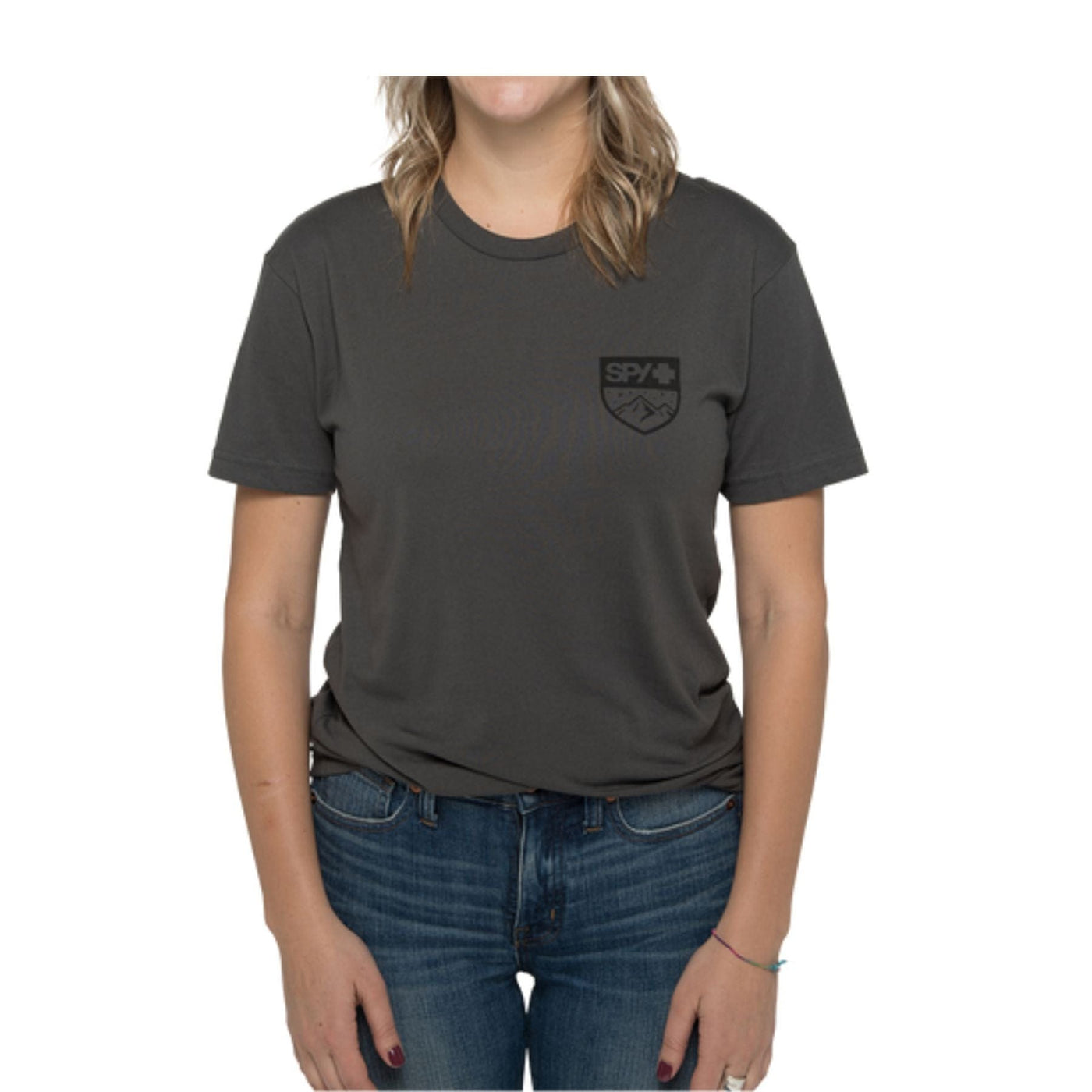 SPY T-Shirt Alpine Badge 2 - Charcoal Heather 8Lines Shop - Fast Shipping