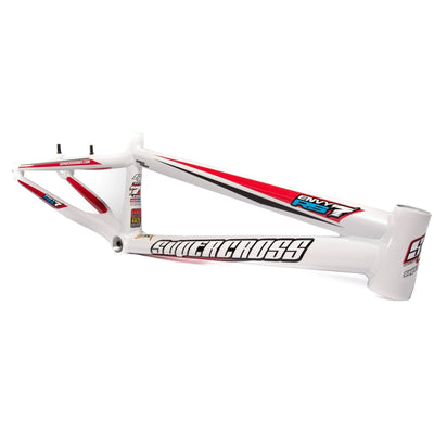 Supercross BMX Envy RS7 Triple Butted Aluminium Race Frame - White 8Lines Shop - Fast Shipping