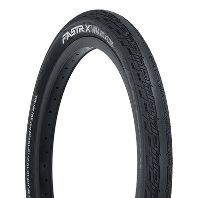 Tioga FASTR-X BLK LBL 120 TPI Folding BMX Race Tyre 20" 8Lines Shop - Fast Shipping