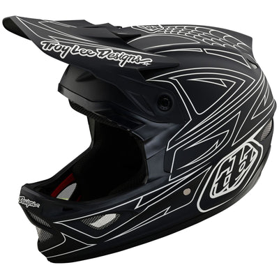 TLD D3 Fiberlite Helmet Spiderstripe - Black 8Lines Shop - Fast Shipping