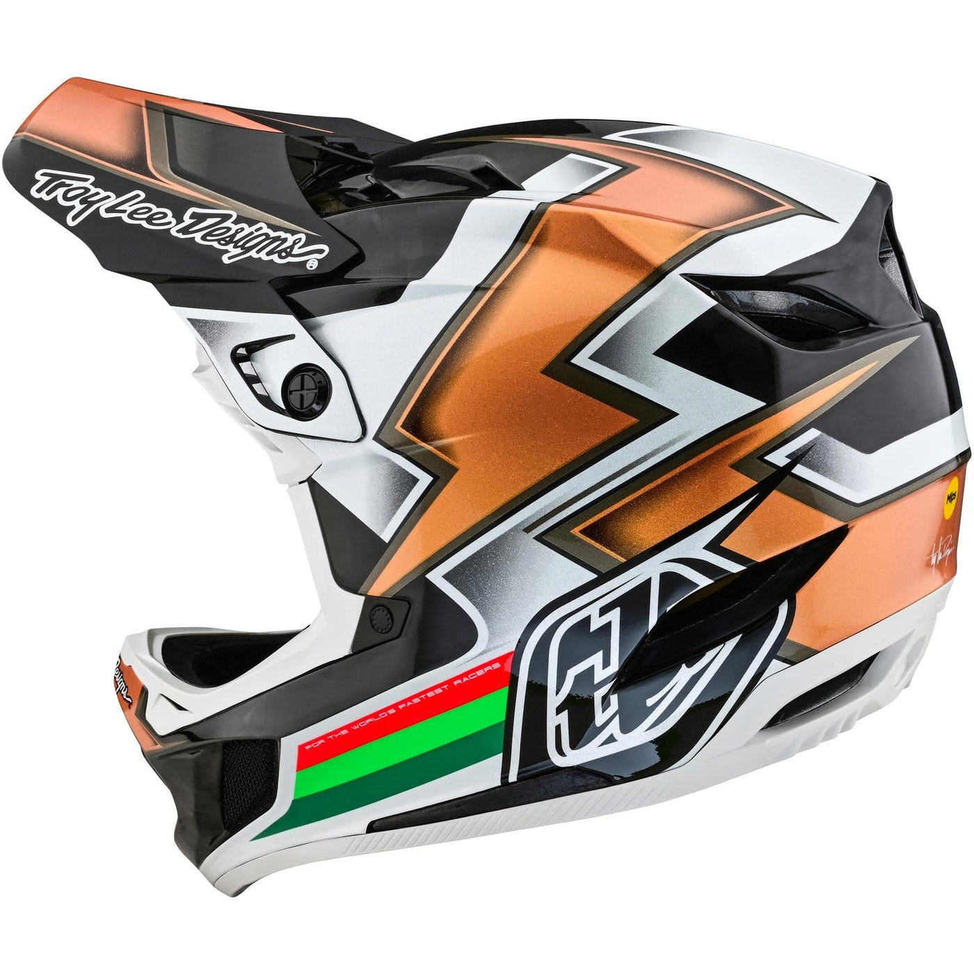 TLD D4 Carbon MIPS Helmet Ever - Black/Gold 8Lines Shop - Fast Shipping