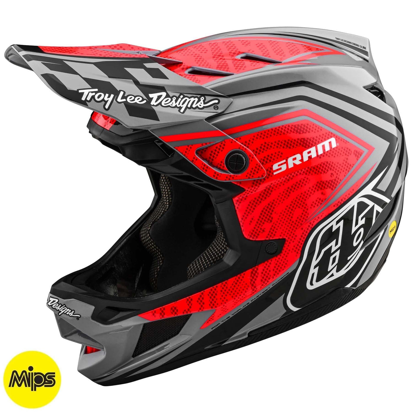 TLD D4 Carbon MIPS Helmet Sram - Red/Black 8Lines Shop - Fast Shipping