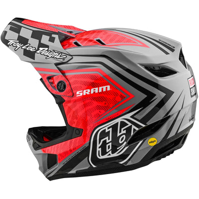 TLD D4 Carbon MIPS Helmet Sram - Red/Black 8Lines Shop - Fast Shipping