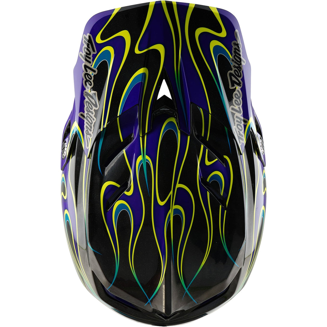 TLD D4 Carbon MIPS Helmet Torched - Black/Purple | 8Lines Shop