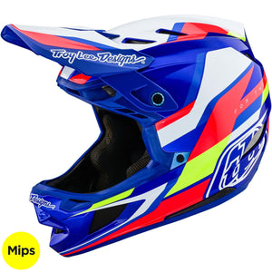 TLD D4 Composite MIPS Helmet Omega - White/Blue 8Lines Shop - Fast Shipping