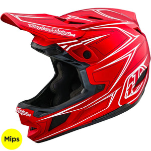 TLD D4 Composite MIPS Helmet Pinned - Red 8Lines Shop - Fast Shipping