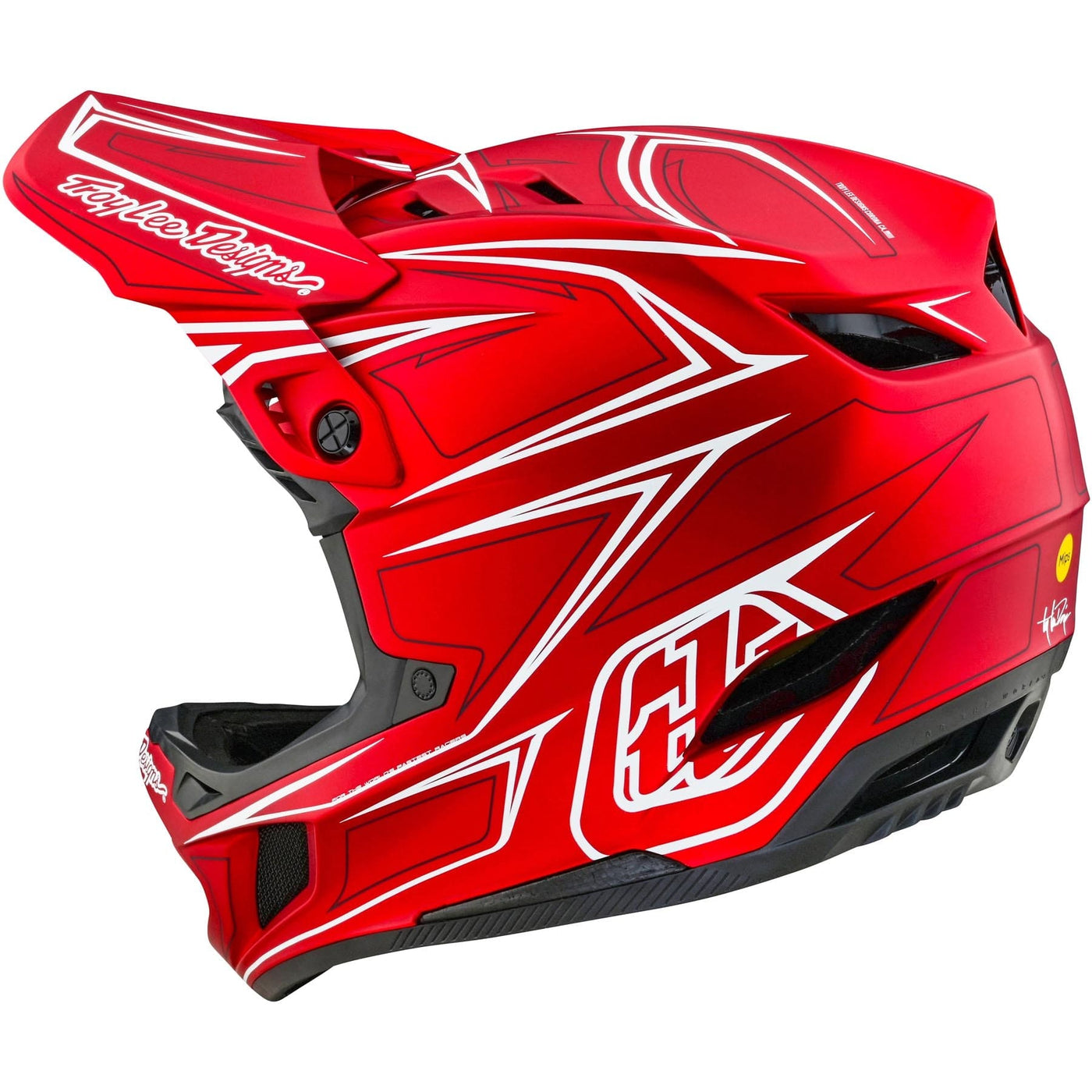 TLD D4 Composite MIPS Helmet Pinned - Red 8Lines Shop - Fast Shipping