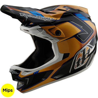 TLD D4 Composite MIPS Helmet Royalty - Black/Gold | 8Lines Shop