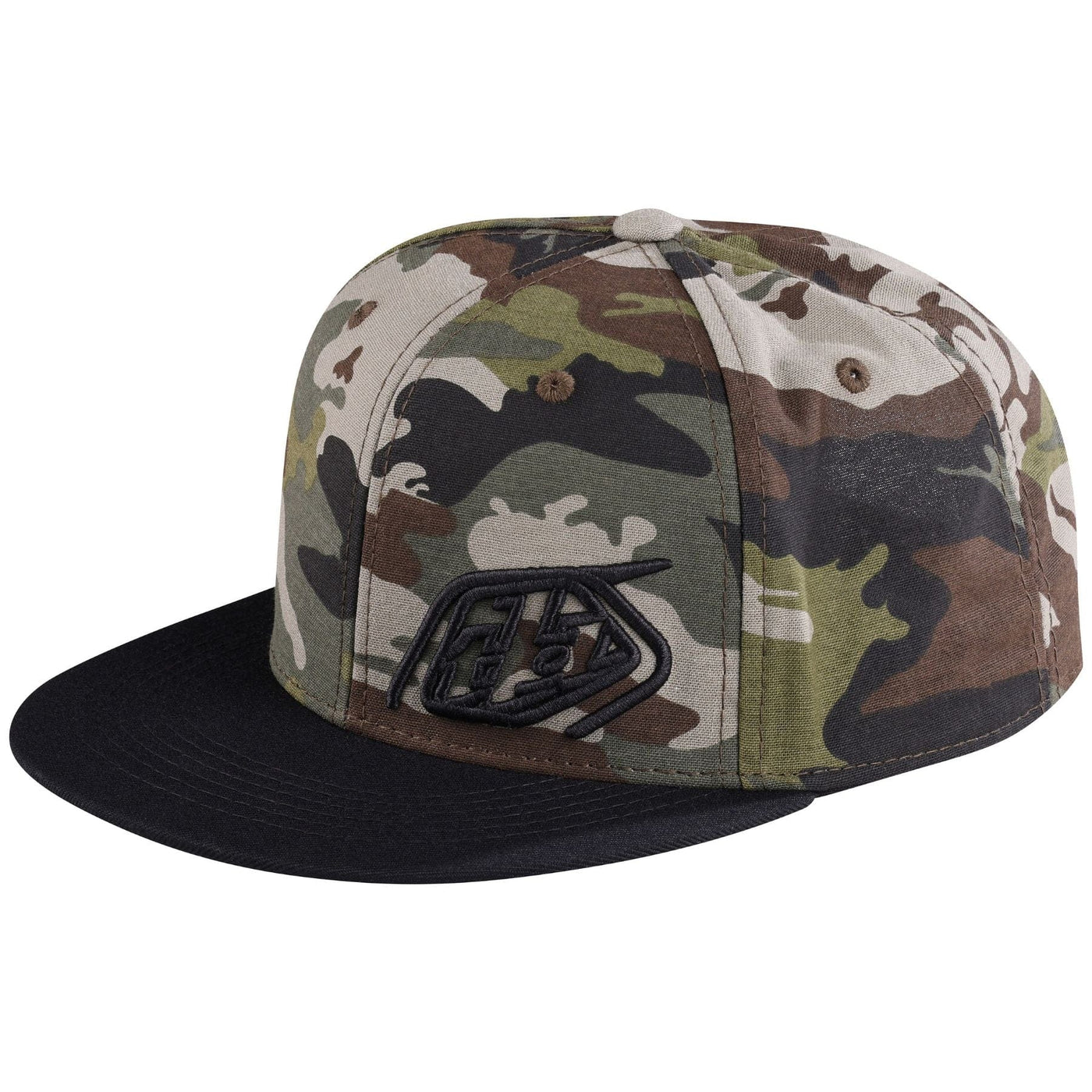 Troy Lee Designs 9FIFTY Slice Snapback Hat - Camo Army Green/Black 8Lines Shop - Fast Shipping