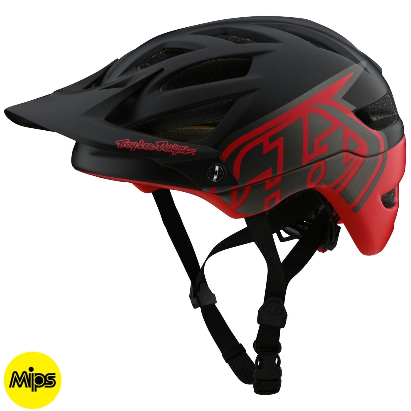 Troy Lee Designs A1 Bike MIPS Helmet Classic - Black/Red 8Lines Shop - Fast Shipping