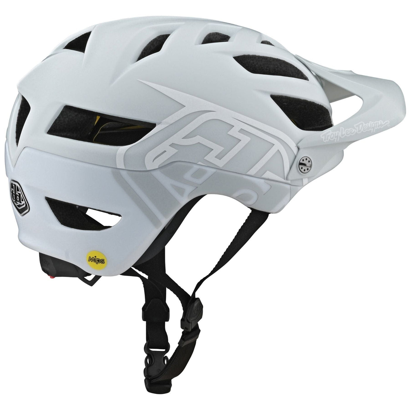 Troy Lee Designs A1 MIPS Bike Helmet - Light Gray/White 8Lines Shop - Fast Shipping